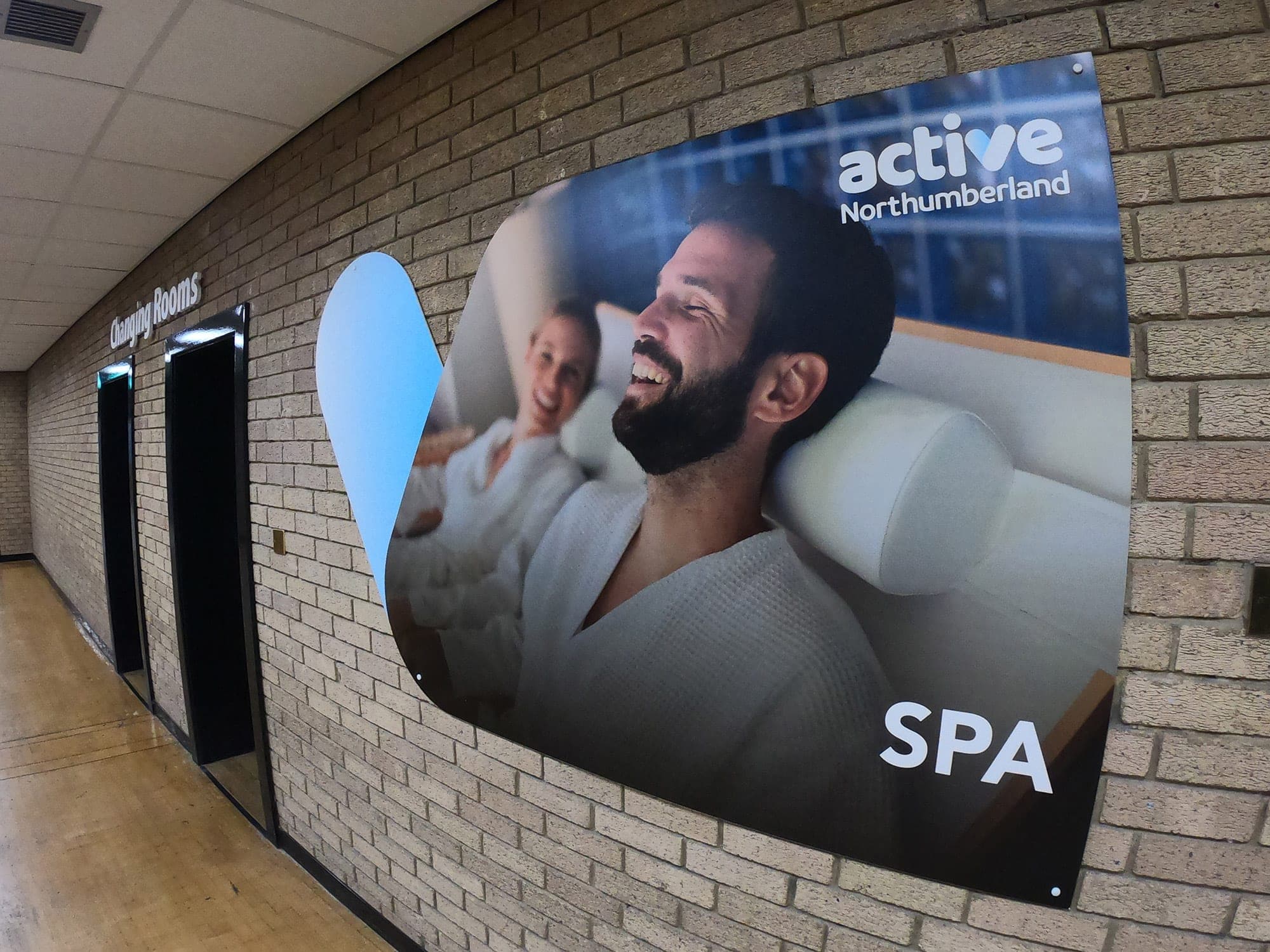 Active Northumberland brand installation