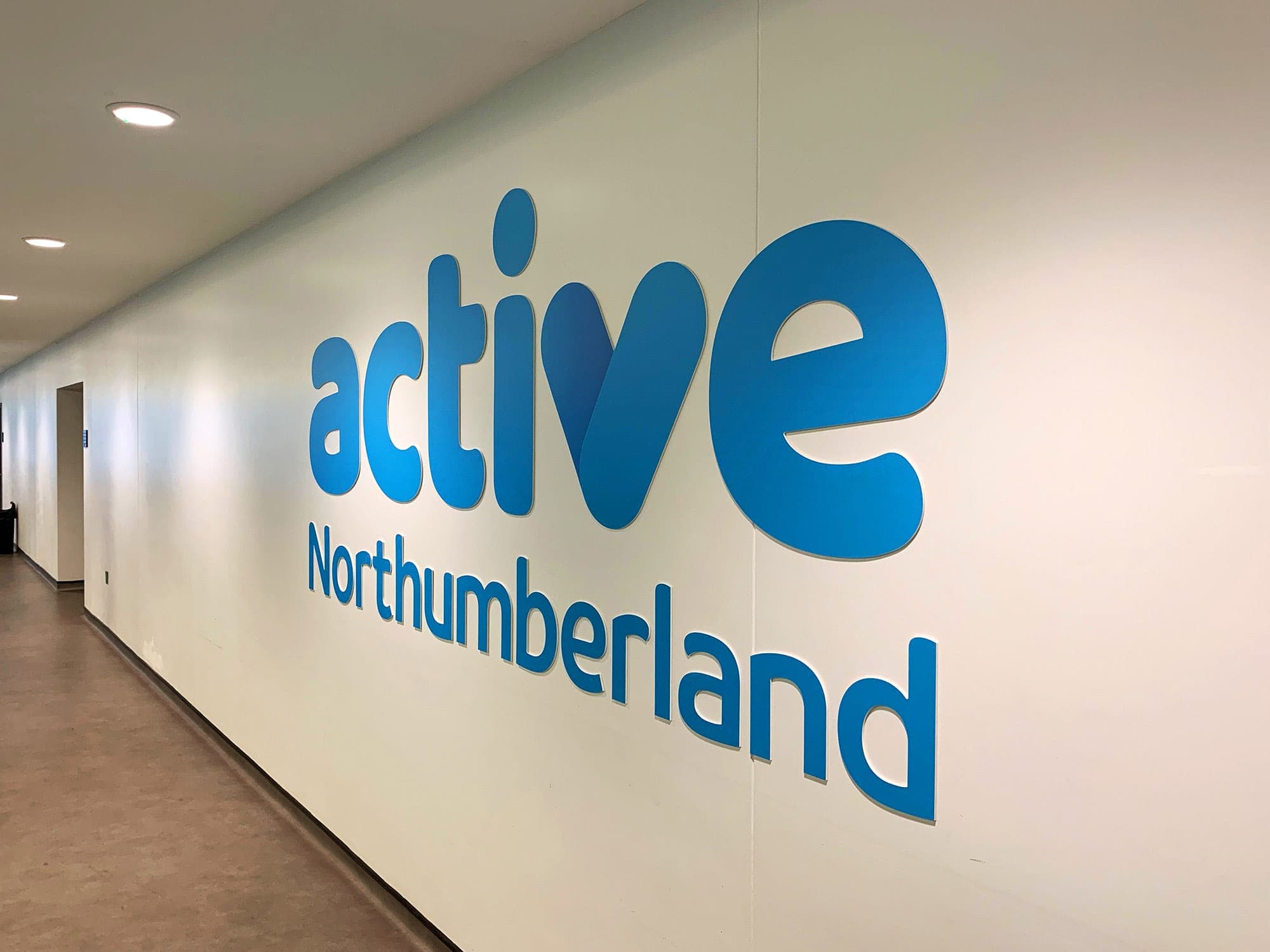 Active Northumberland brand installation