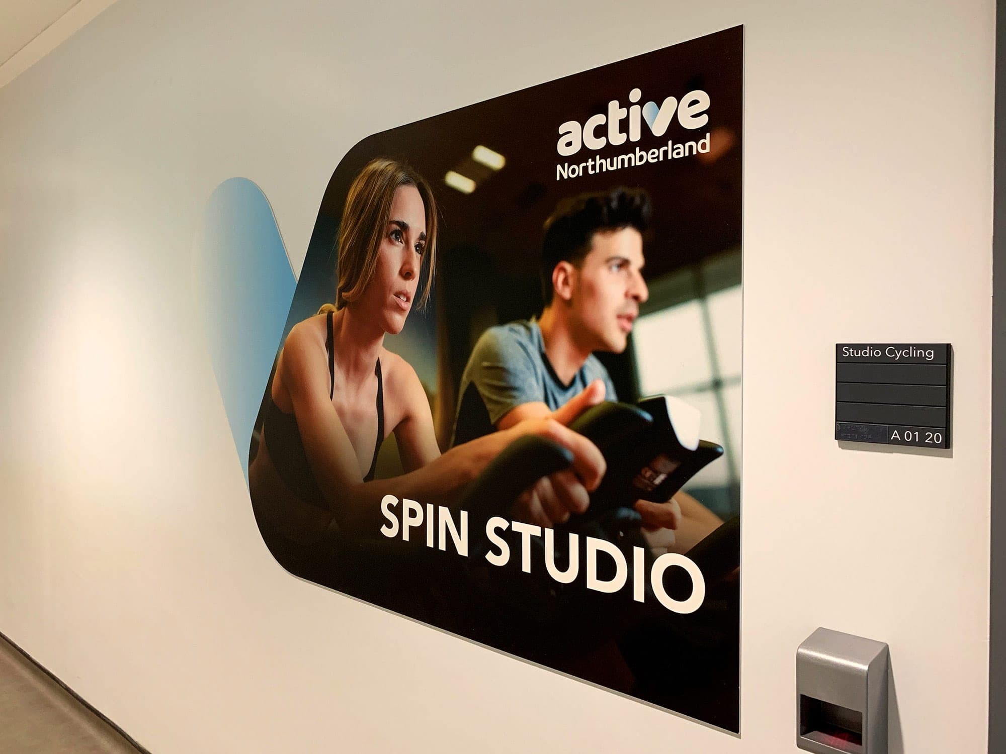 Active Northumberland brand installation