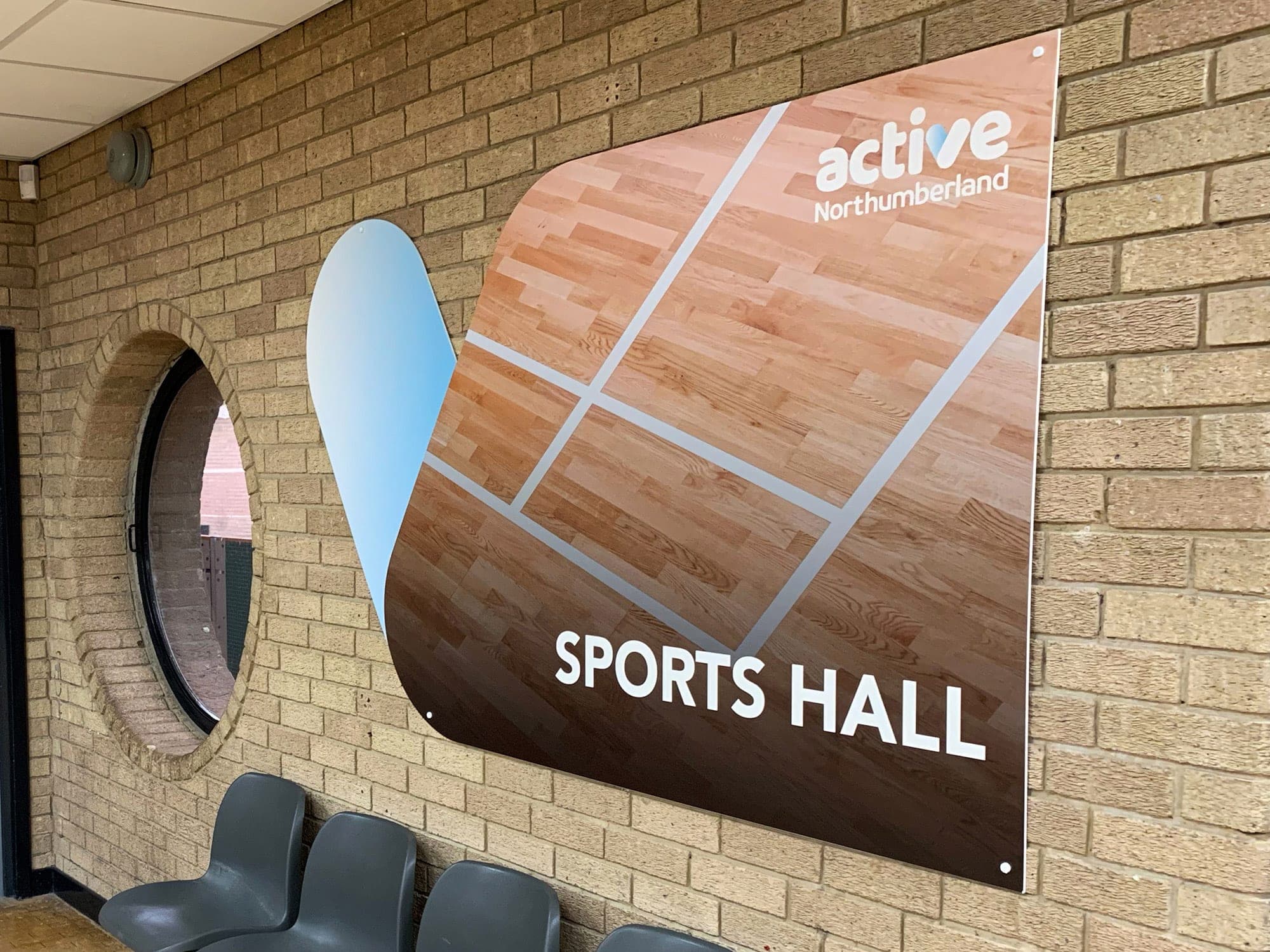 Active Northumberland brand installation