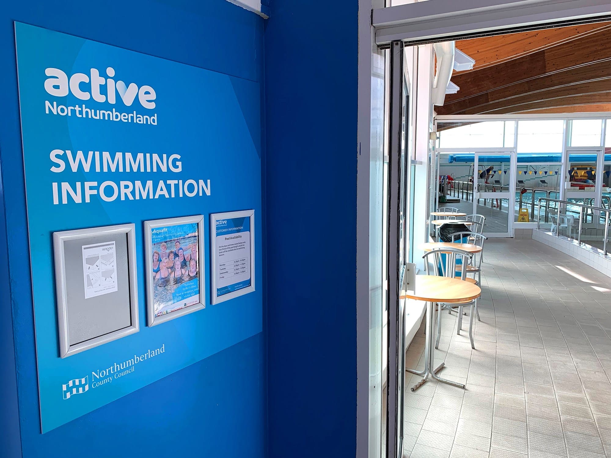 Active Northumberland brand installation