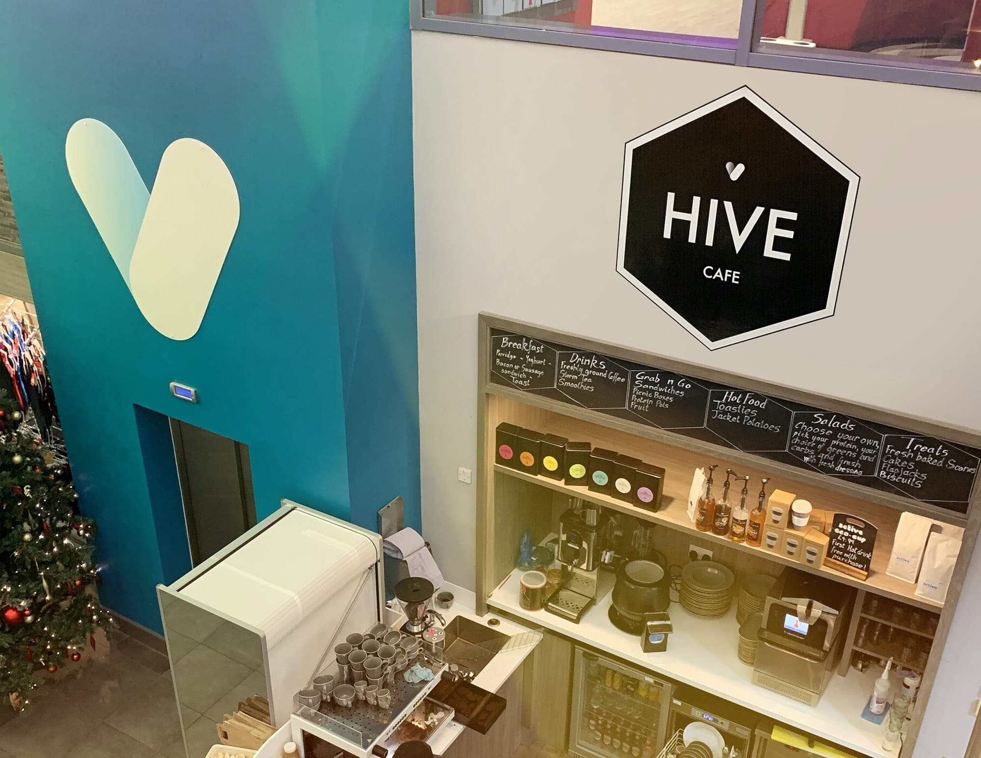 Active Northumberland — Hive Café branding