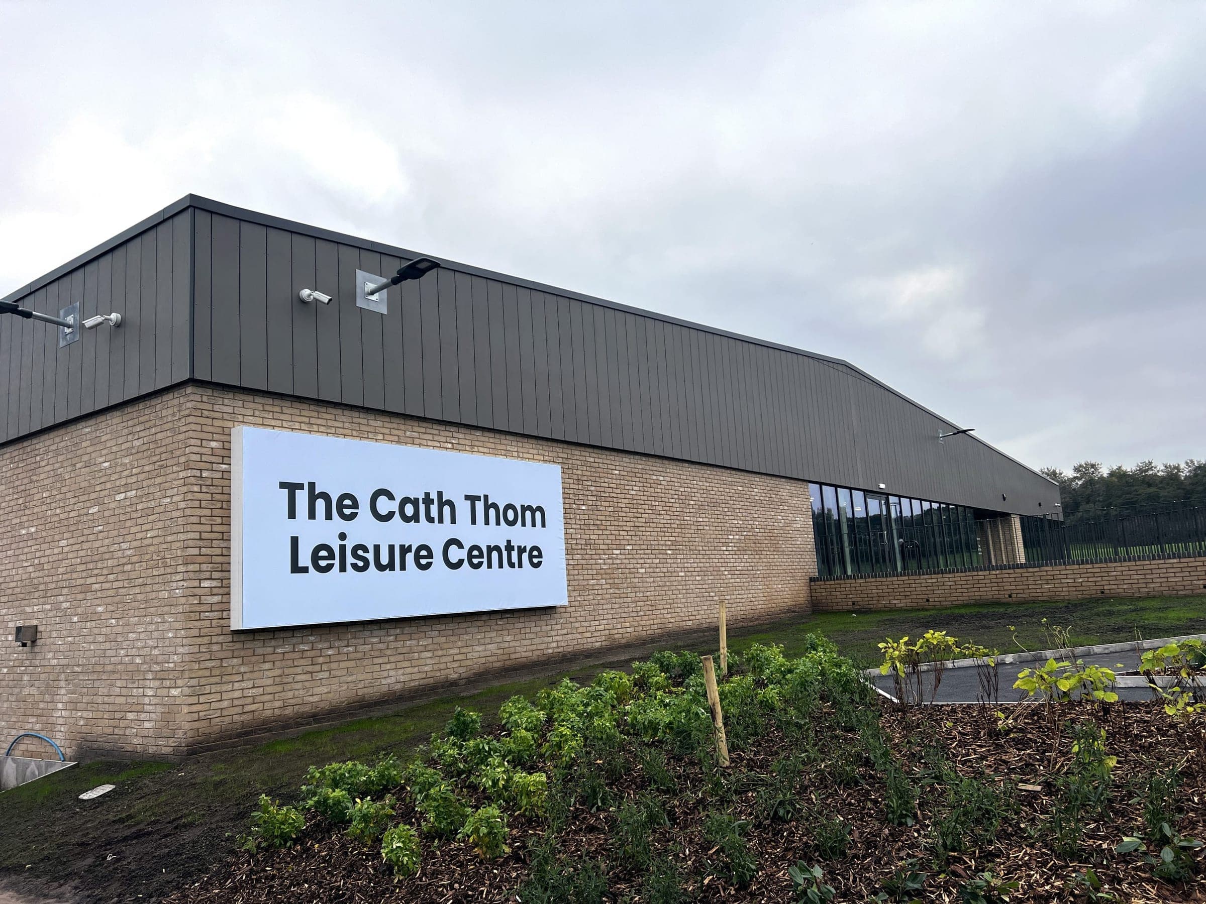The Cath Thom Leisure Centre exterior signage