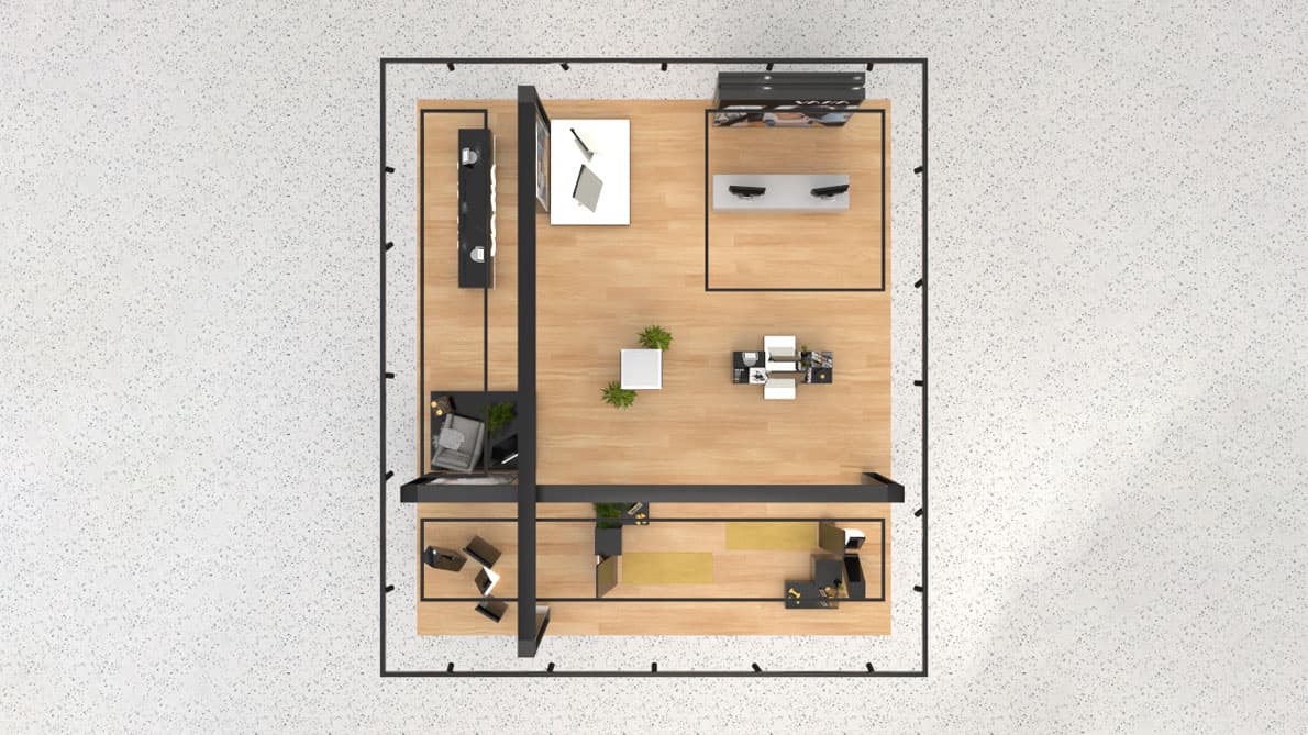 VAHA John Lewis shop-in-shop floor plan