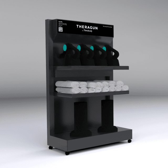 Therabody mini display cart render 1