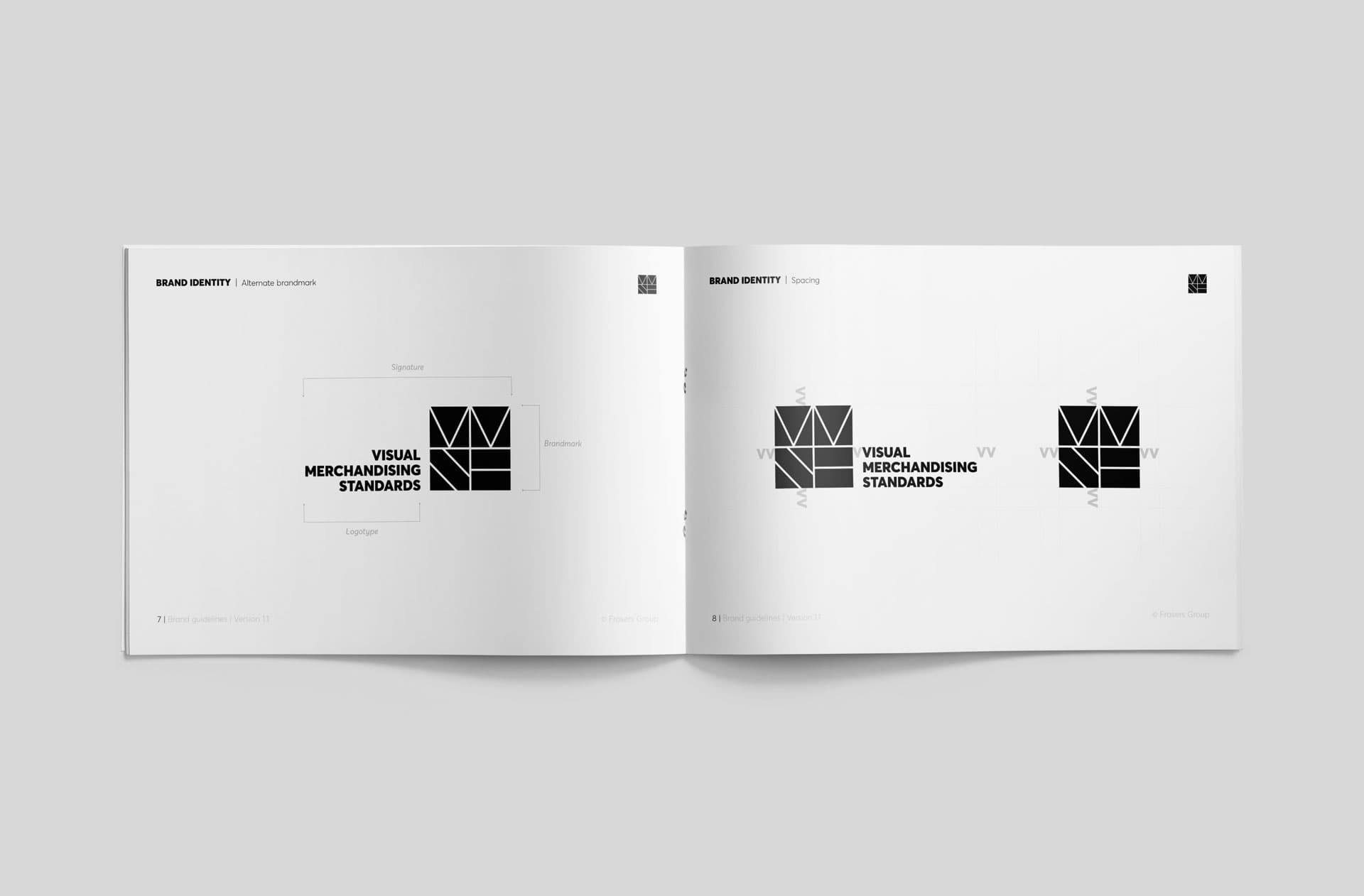 VMS alternate brandmark and spacing guidelines