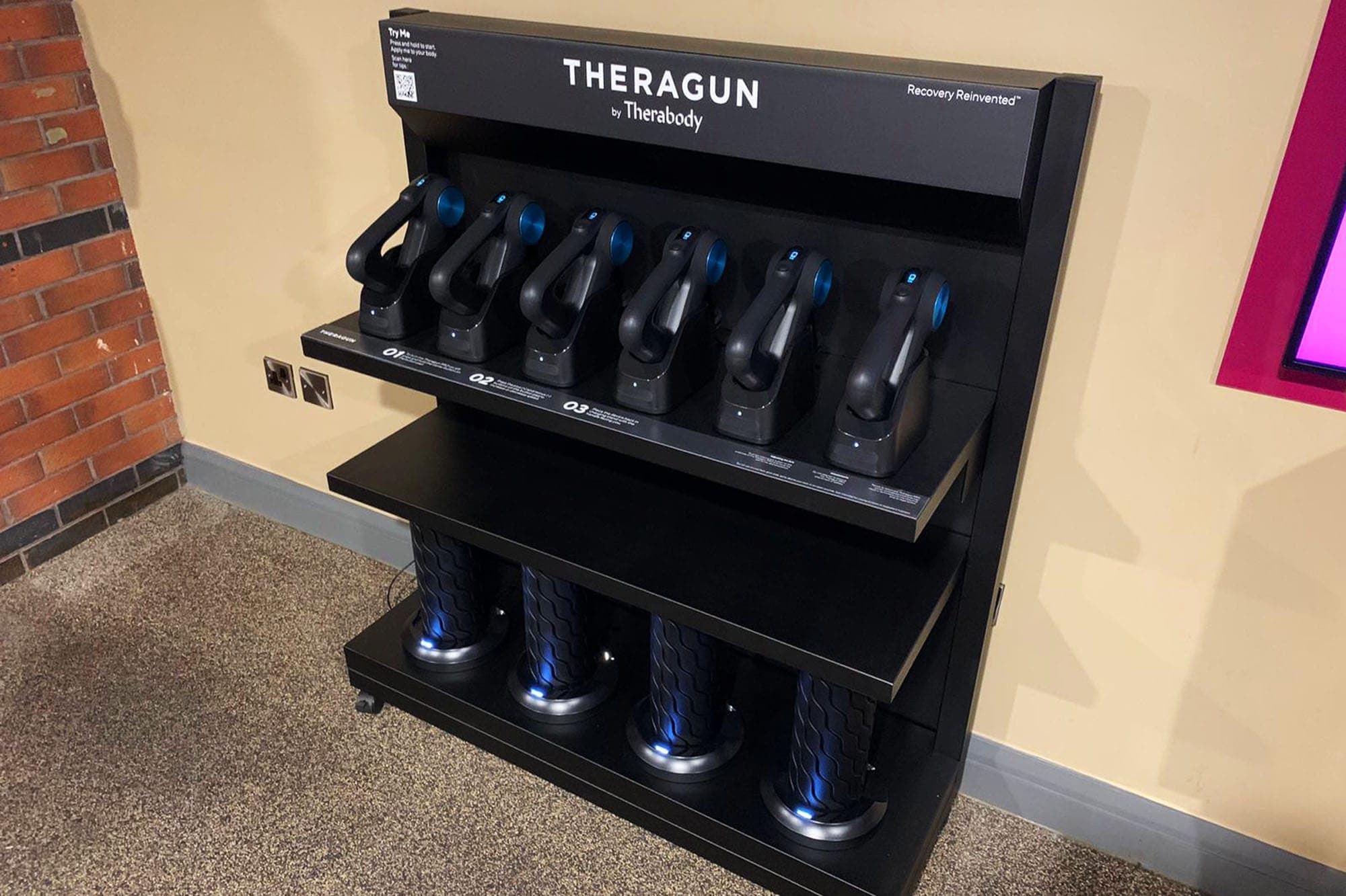 Therabody display cart