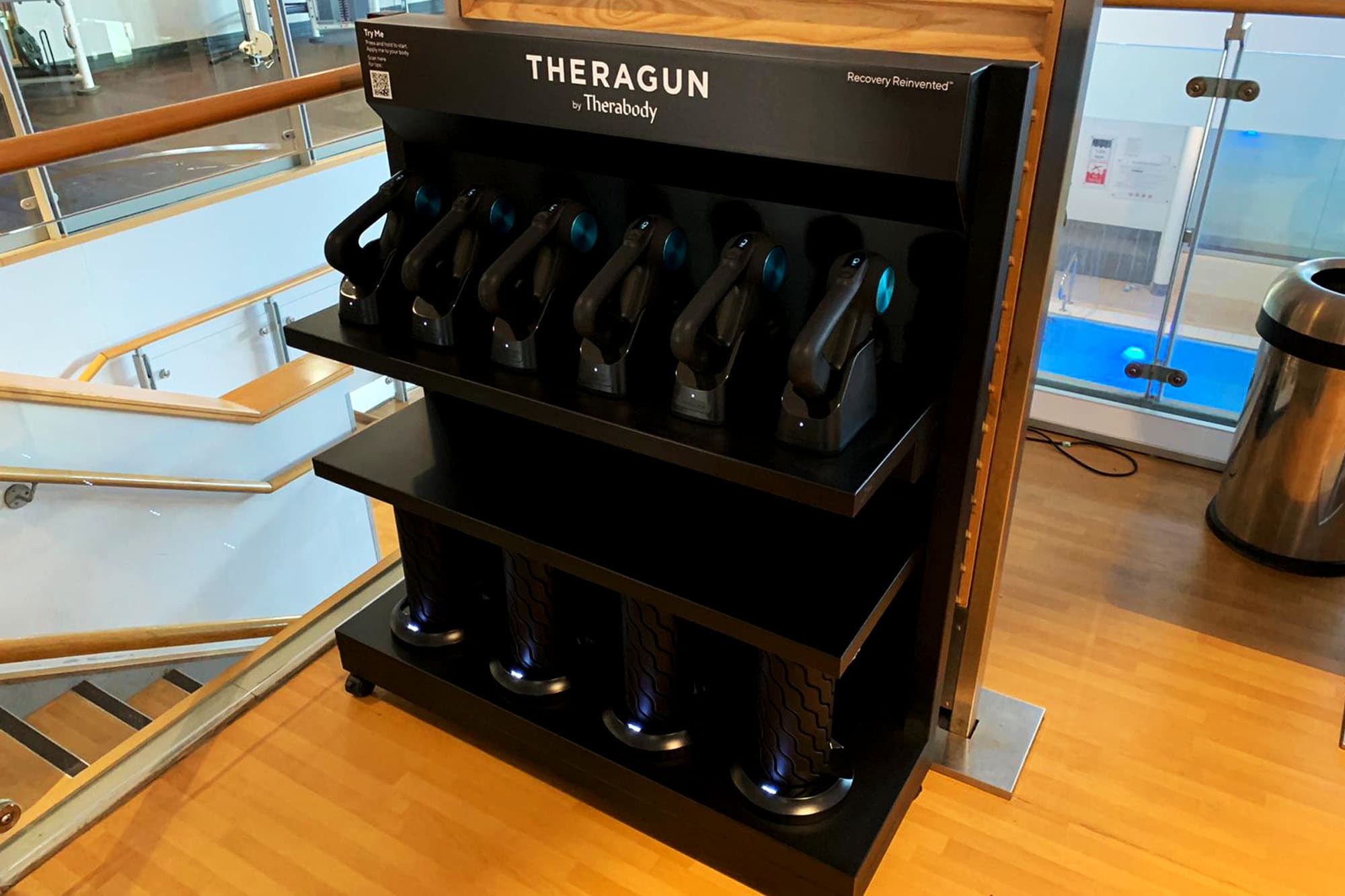 Therabody display cart