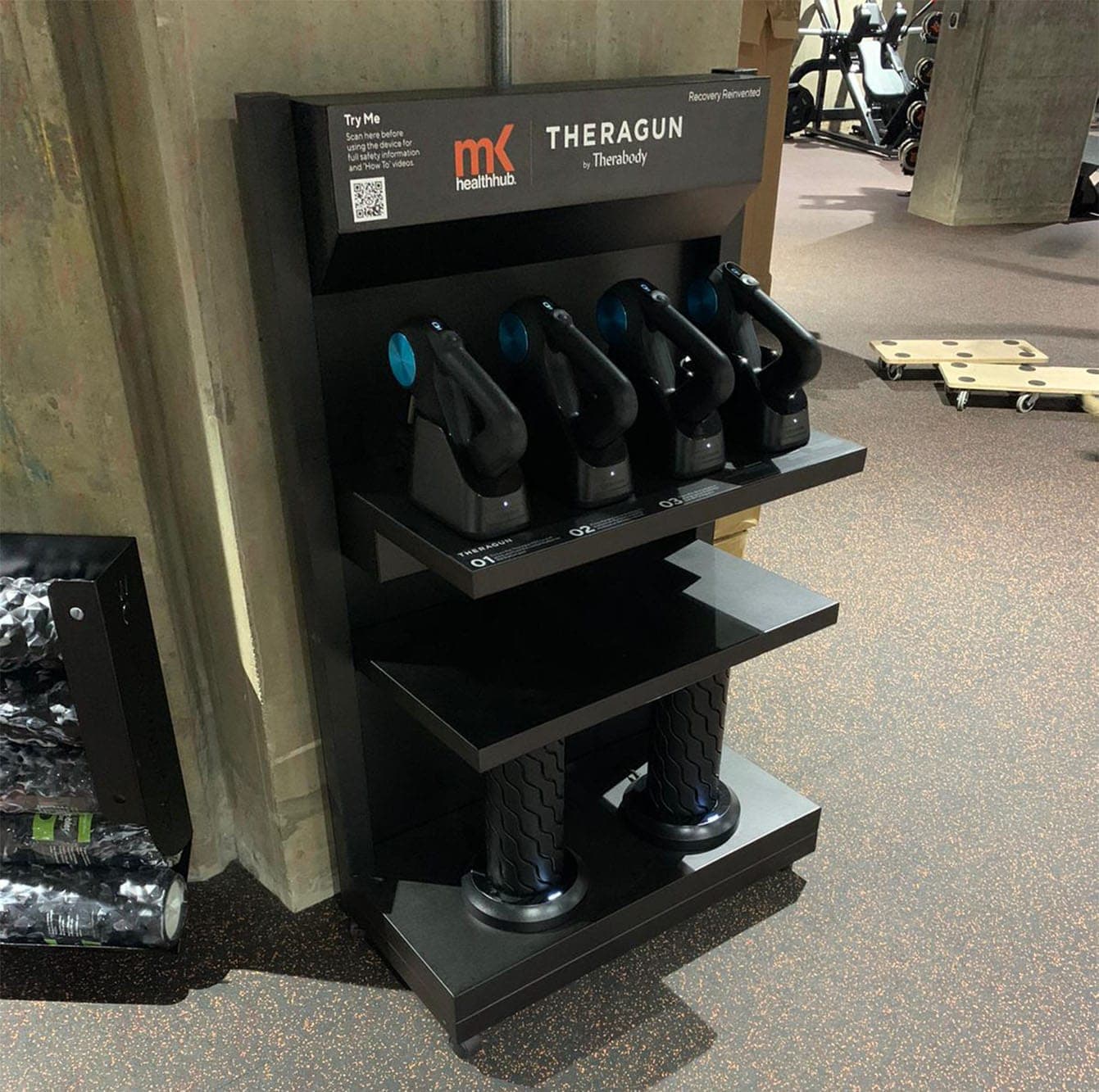 Therabody display cart detail
