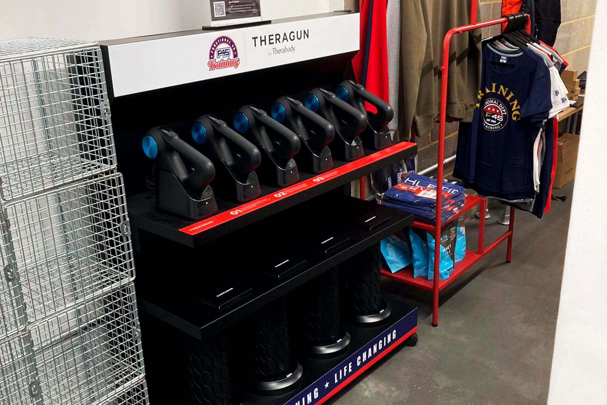 Therabody display cart