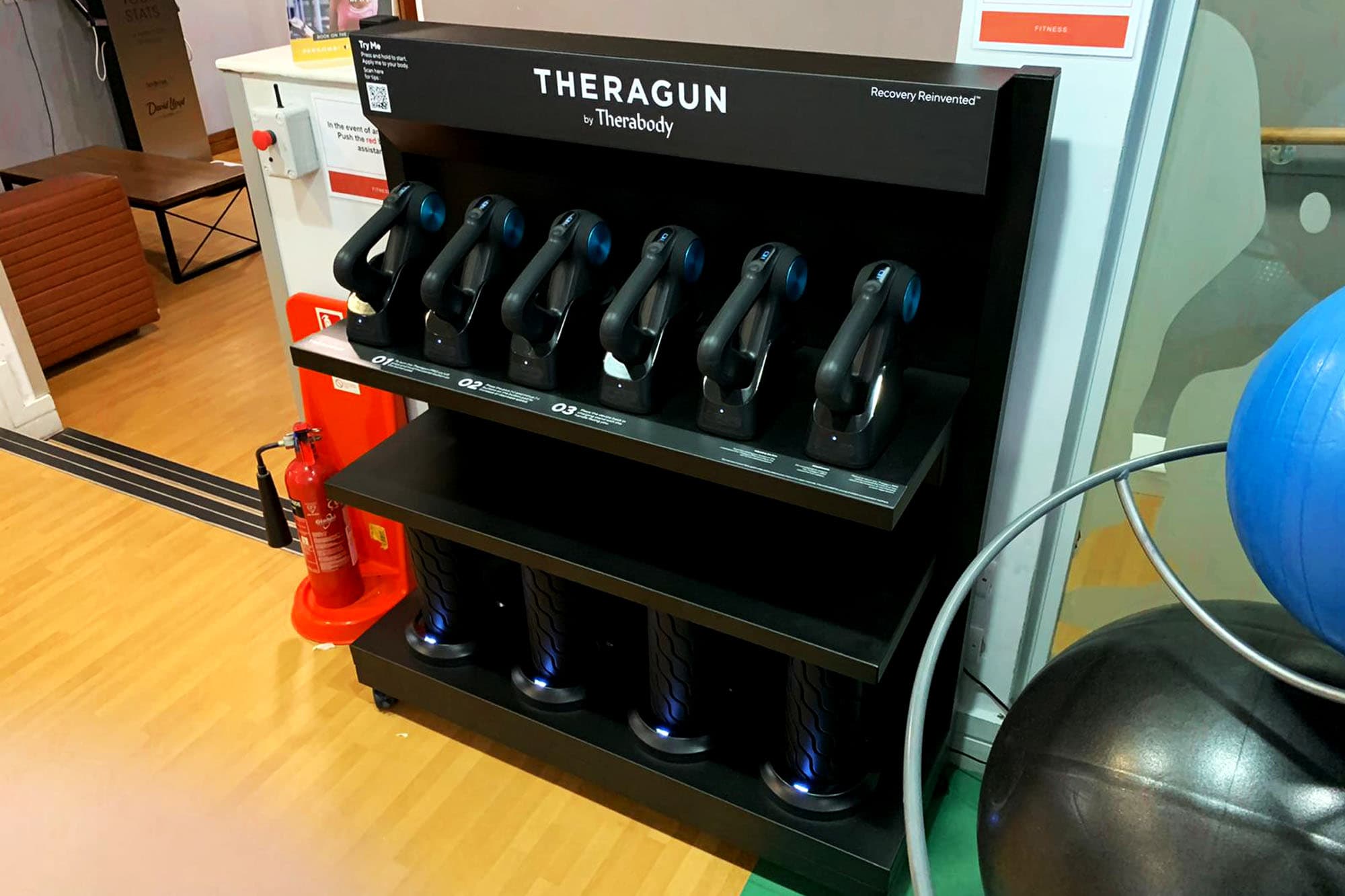Therabody display cart